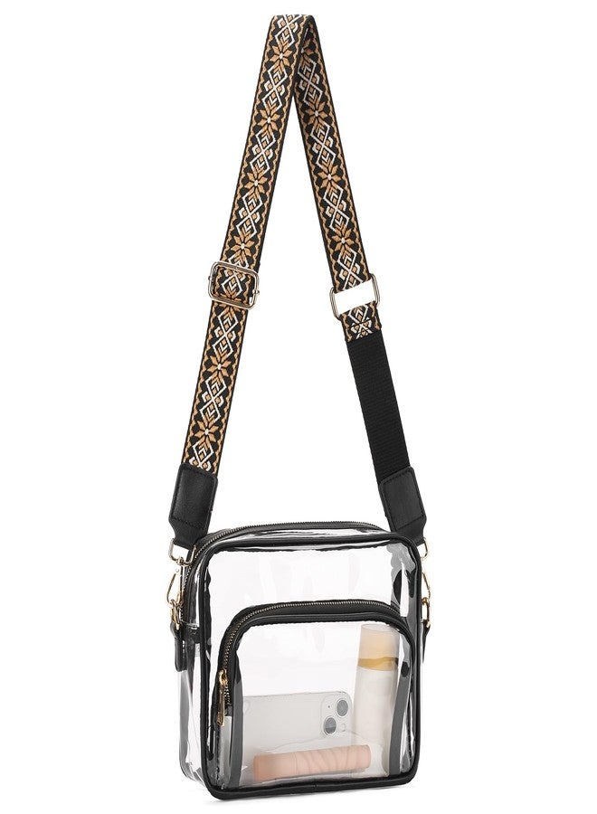 SENDEFN Clear Purse for Women, Clear Bag Stadium Approved with Front Pocket for Concerts, Sports, Festivals - Image 1
