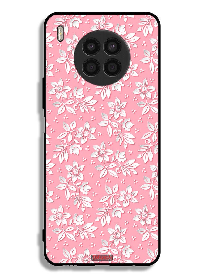 Tolwak Honor 50 Lite Protective Case Cover Flowers Background Pattern - Image 2