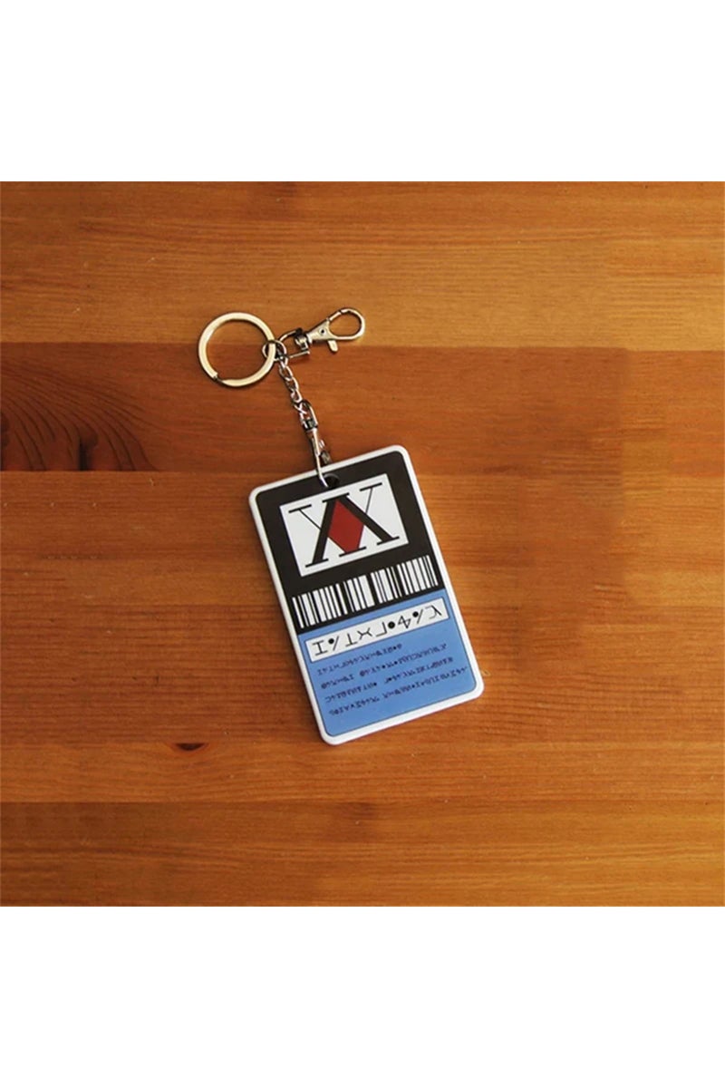 سلسلة مفاتيح أنمي هيسوكا كورابيكا كيلوا زولديك، حامل بطاقات، غطاء بطاقات من مادة PVC، قلادة مفاتيح.