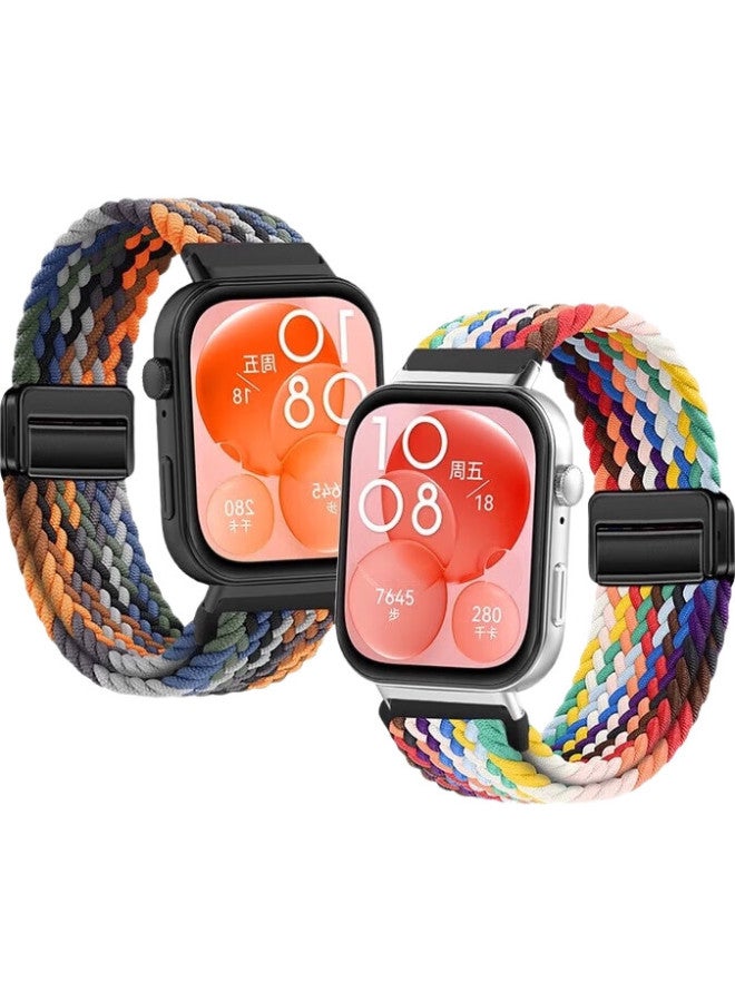 Chensong Braided Watch Band For Huawei Fit3 Smarch, Uni Replacement Strap For Watch Fit3 Smart Sports Watch - Image 3