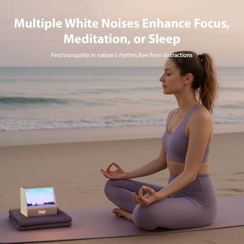 Swokely Sunrise Alarm Clock White Noise Machine BT Speaker Wake Up Light Sleep Aid Adjustable Dimming for Adults Kids Bedroom - Image 4
