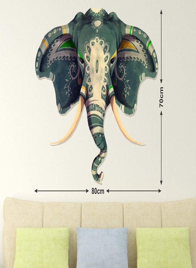 Wallstick Elephant wallsticker (Vinyl 80 cm x 70 cm) - Image 2