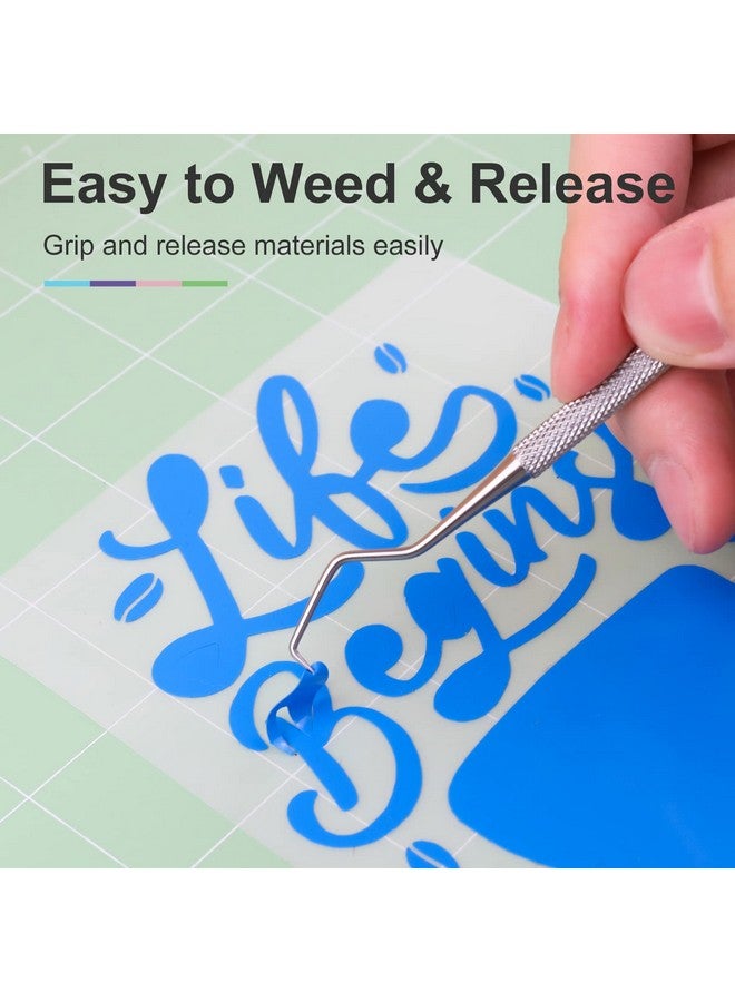 HTVRONT Standard Grip Cutting Mats For Cricut 5 Pack Cutting Mats 12X12 For Cricut Maker/Maker 3/Explore 3/Air/Air 2/One Standard Adhesive Sticky Green Cutting Mat Replacement Accessories For Cricut - Image 5