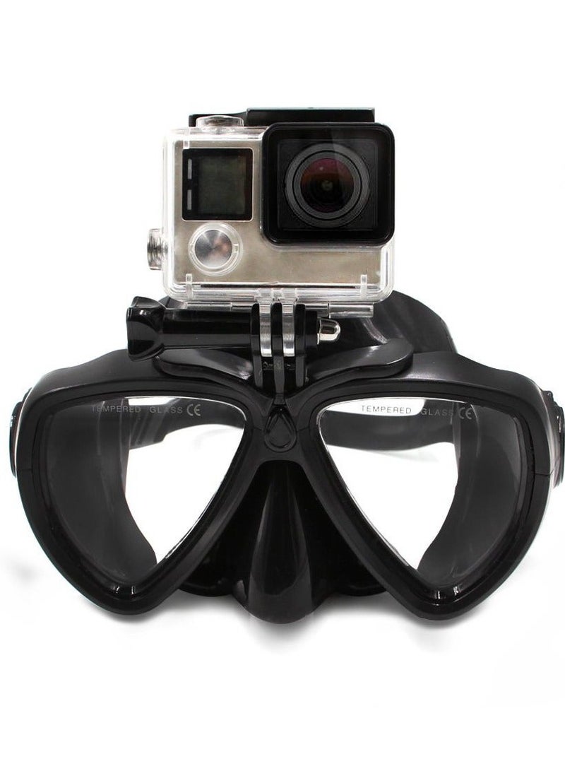 Swimming Goggles Diving Mask Scuba Snorkel Glasses fit for GoPro Hero 7,6,5,4,3,3,2,1 Session 4,5 Fusion 360 4K DJI Osmo Action Cameras, Diving Glasses to Record the Beauty of the Water - Image 1