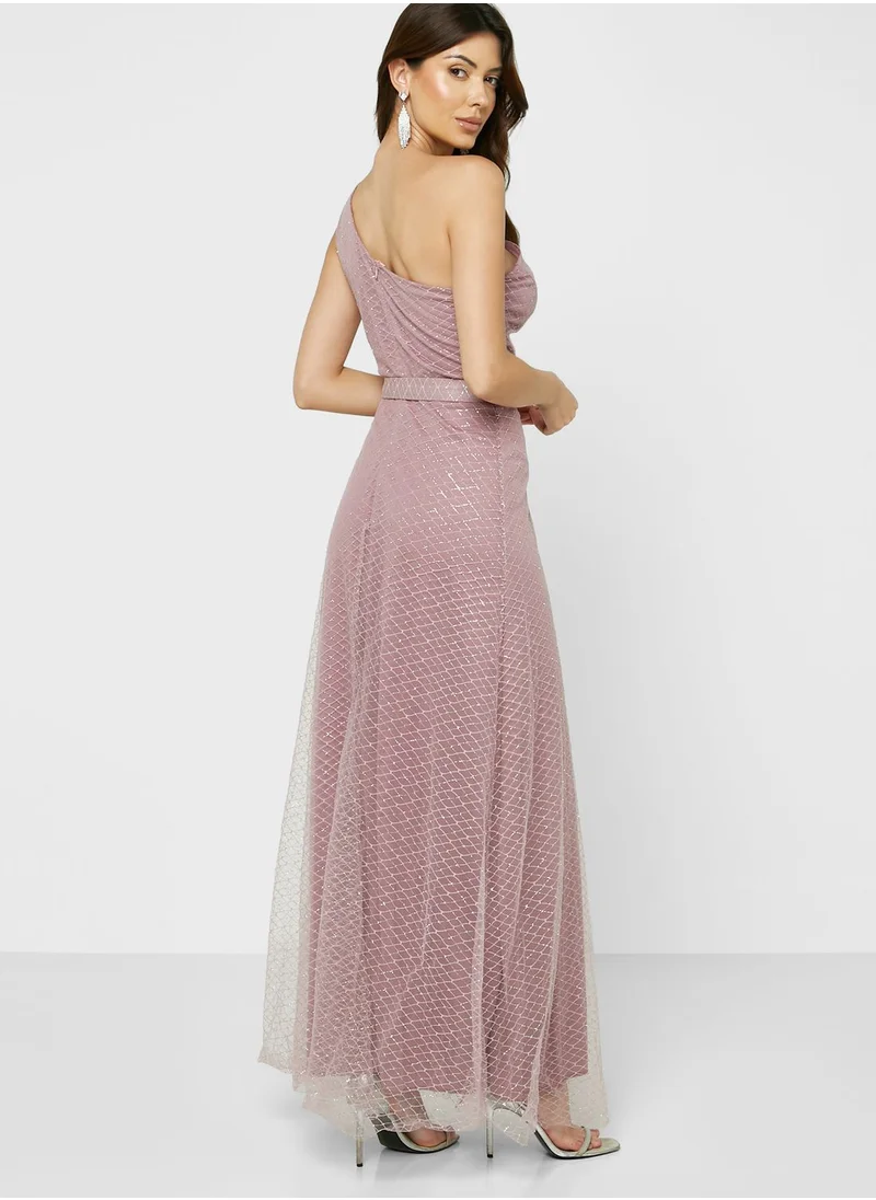 Ella Limited Edition One Shoulder Shimmer Dress