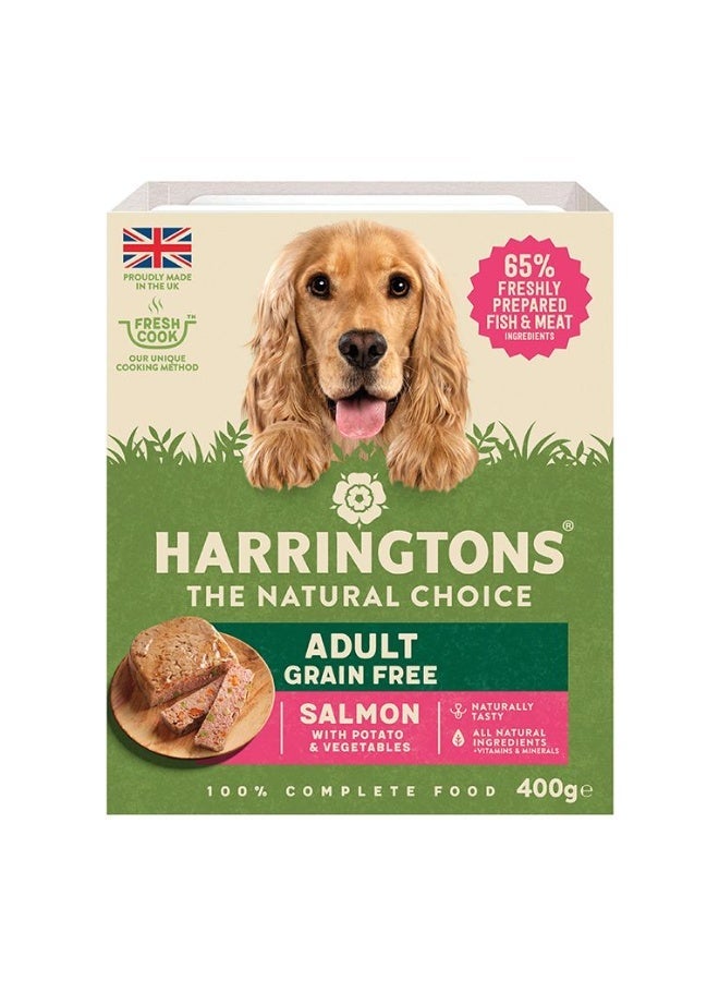 Harringtons Salmon Grain Free Adult Wet Dog Food 400g - Image 1