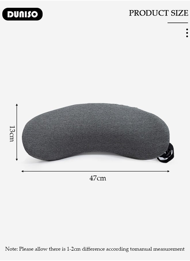 DUNISO Lumbar Support Pillow, Ergonomic Back Support Memory Foam Lumbar Pillow for Sleeping,Detachable Washable Back Pillow for Car Seat Office Chair Recliner and Bed  - Image 4
