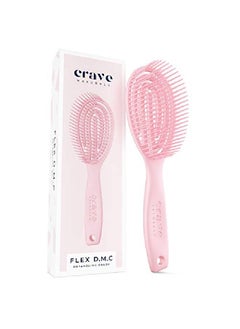 Flex Dmc Detangling Brush For Adults & Kids Hair Flexible Detangler Round Paddle Hair Brush For Natural Curly Straight Wet Or Dry Hair Round Pink - pzsku/Z5DF1B383559D7DD5A7D6Z/45/_/1659518865/1bb92f3f-0f69-4bb4-9c6c-9ef179150da2