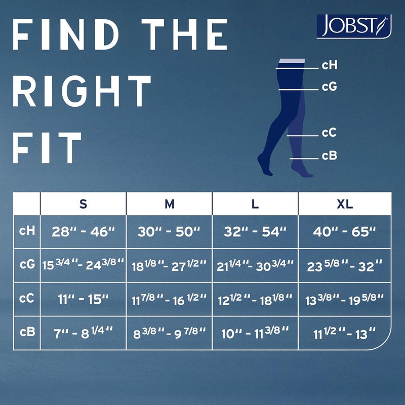 JOBST Relief 20-30 mmHg Closed Toe Compression Pantyhose in Beige, X-Large - Image 5