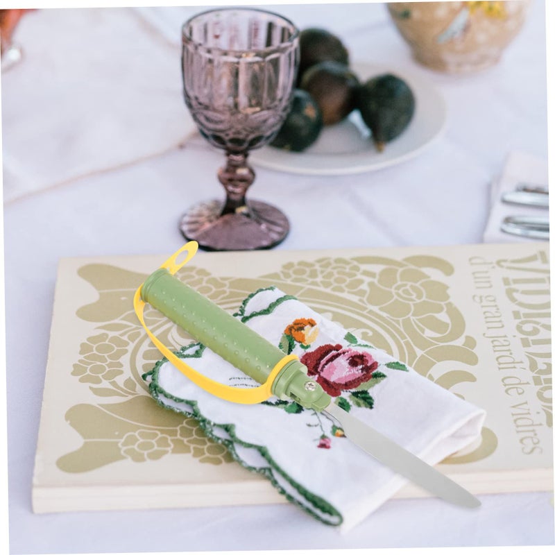 Non Slip Adaptive Eating Utensil For Elderly One Handed Use Food Cutter Assistive Device - Image 5