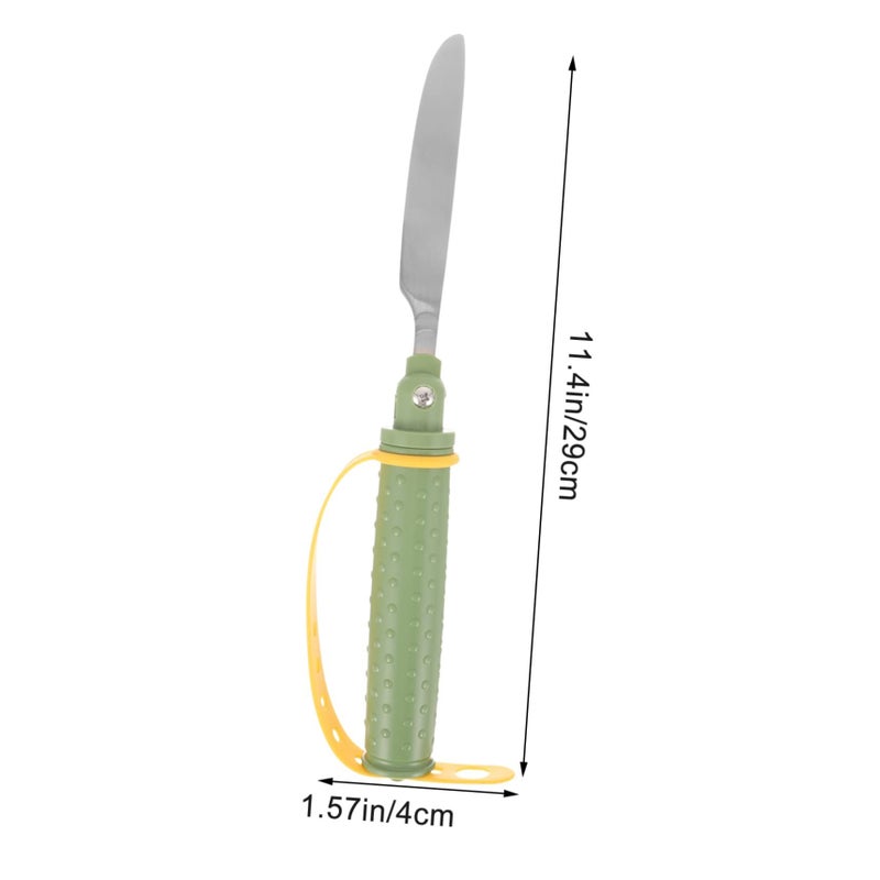 Non Slip Adaptive Eating Utensil For Elderly One Handed Use Food Cutter Assistive Device - Image 2
