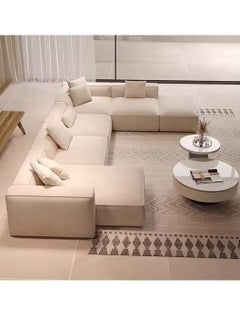 Poppins Home Poppins HOME Classic U Shape Sofa Set Modern Waterproof Fabric Couch  - Image 3