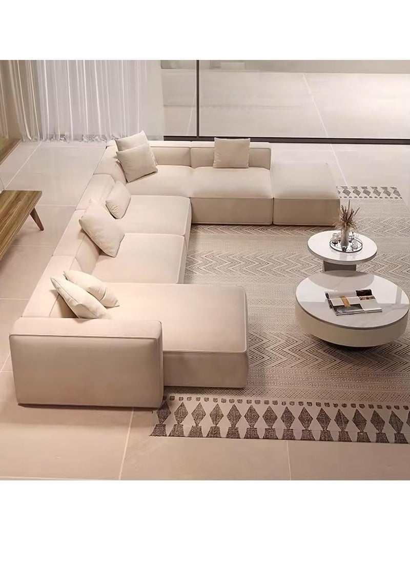 Poppins Home Poppins HOME Classic U Shape Sofa Set Modern Waterproof Fabric Couch  - Image 3