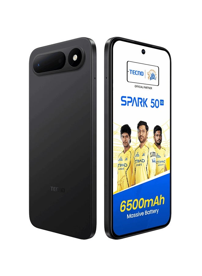 TECNO SPARK 50 5G Dual Sim INK BLACK 4GB RAM 256GB - Global Version - Image 3
