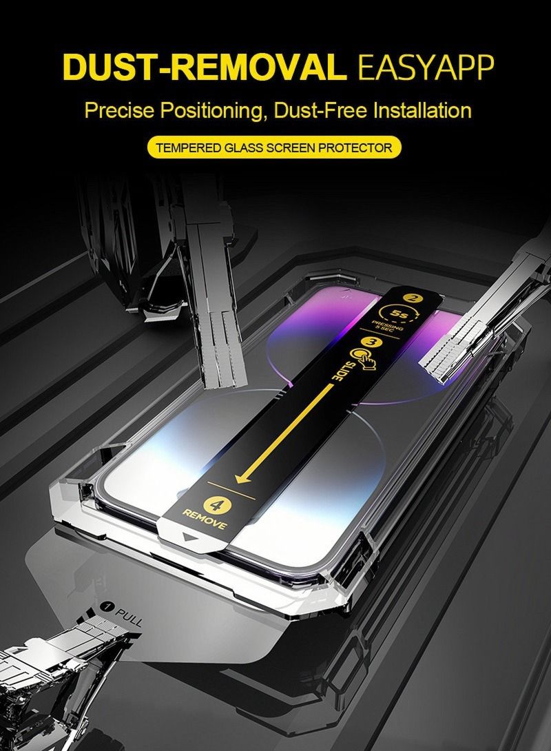 Goldfish Suitable For All Iphone Series Automatic Dust Removal High Definition Anti Scratch Anti Fingerprint Full Screen Coverage Screen Protective Film Tempered Film - Image 2