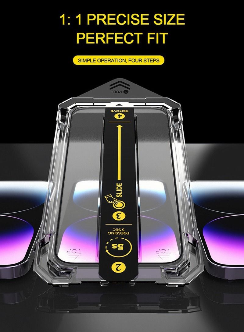 Goldfish Suitable For All Iphone Series Automatic Dust Removal High Definition Anti Scratch Anti Fingerprint Full Screen Coverage Screen Protective Film Tempered Film - Image 5