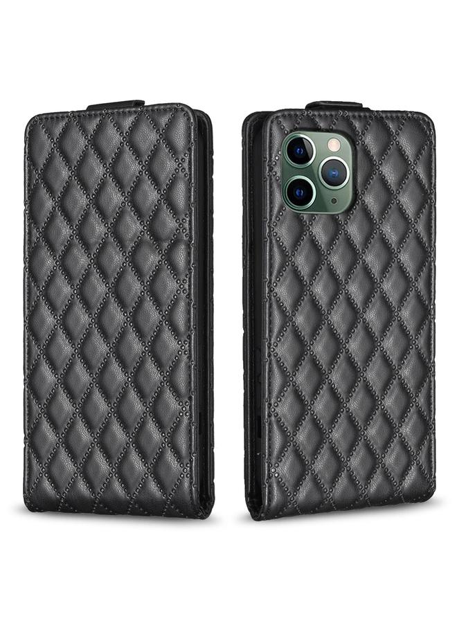 Zaboon Case For iPhone 11 Pro Max Diamond Lattice Vertical Flip Leather Phone Case - Image 1