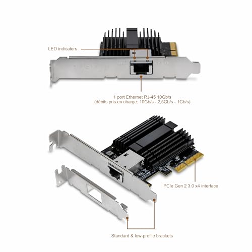 TRENDnet 10G PCIe Network Adapter, TEG-10GECTX, Convert a PCI Express Slot Into a 10 Gigabit Ethernet Port, 802.1Q VLAN Tagging, Windows and Windows Server Support - Image 5