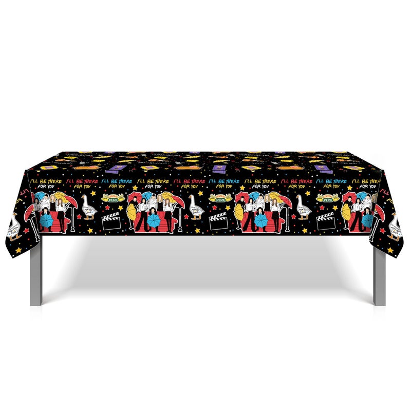 CC HOME 1Pc Party Plastic Tablecloth 54 x 87 Inch Long Table Cover, I'll be There Party Tablecover for Family Bestie Kids Baby Shower Birthday Dinner Picnic Kitchen Event Use - Image 4