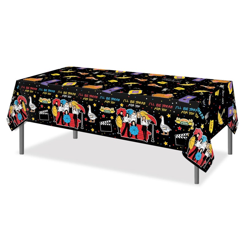 CC HOME 1Pc Party Plastic Tablecloth 54 x 87 Inch Long Table Cover, I'll be There Party Tablecover for Family Bestie Kids Baby Shower Birthday Dinner Picnic Kitchen Event Use - Image 3