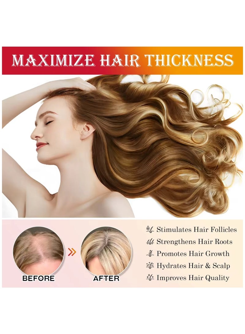 FSLHCY 60ml Natural Batana Essential Oil for Hair Care Hair Conditioner Oil for Thin Hair Repair Damaged Hair Nourishes Thin Hair Scalp Skin and Loss Hair Growth Fit for All Hair Types Raw Batana Oil - Image 3