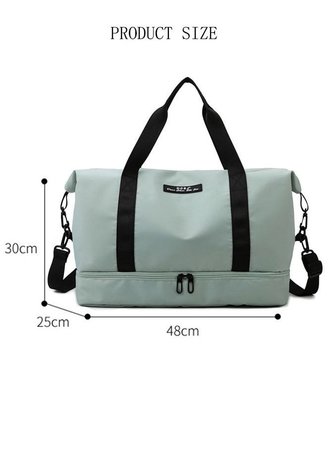 DUNISO - Sports Gym Bag with Wet Pocket & Shoes Compartment, Weekender Overnight Bag for Travel Gym Yoga Travel Duffel Bag for Men and Women Lightweight - Image 1