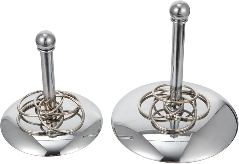 قطعتان من حلقات تدريب الببغاء، ألعاب طيور تفاعلية لتطوير المهارات الحركية والذكاء، حجم متوسط كبير - Image 1