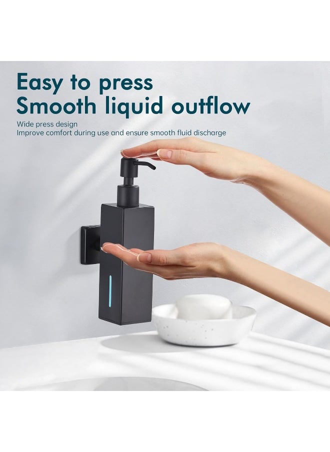 BRIMIX BRIMIX Wall Mounted Soap Dispenser Stainless Steel 304 Hand Wash Liquid Soap Dispenser (Black)  - Image 3