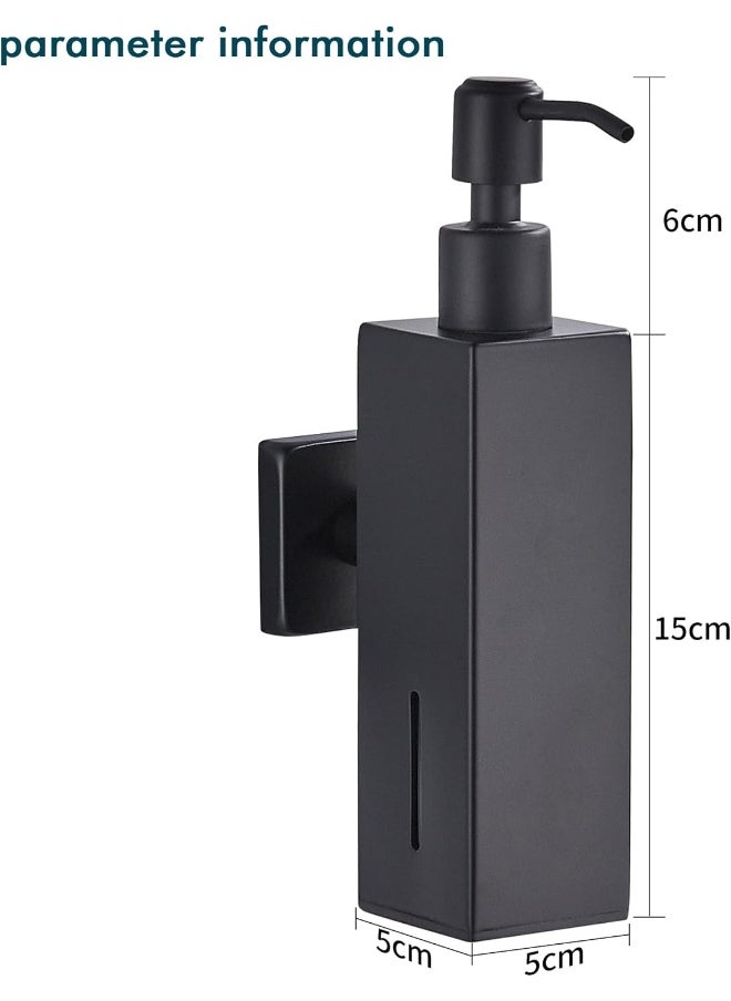 BRIMIX Wall Mounted Soap Dispenser Stainless Steel 304 Hand Wash Liquid Soap Dispenser (Black) - pzsku/Z5DF232EE3558F4671C01Z/45/_/1737379694/0d113075-8012-4faa-a671-1cf28f028443