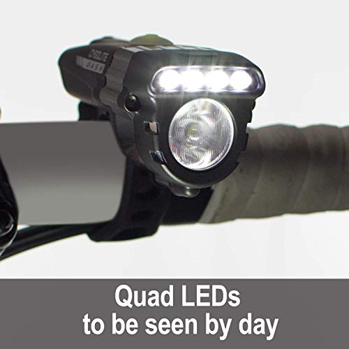 Cygolite Dash Pro– 600 Lumen Bike Light– 5 Night & 3 Daytime Modes– Compact & Durable– IP64 Water Resistant– Sturdy Flexible Mount– USB Rechargeable Headligh, Black, DSH-600-USB - Image 2