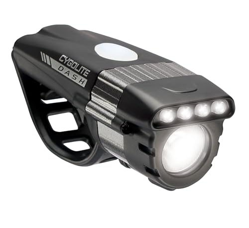 Cygolite Dash Pro– 600 Lumen Bike Light– 5 Night & 3 Daytime Modes– Compact & Durable– IP64 Water Resistant– Sturdy Flexible Mount– USB Rechargeable Headligh, Black, DSH-600-USB - Image 1