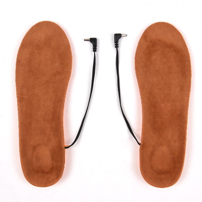 USB Rechargeable Electric Heated Shoe Insoles Heating Shoe Inserts Foot Warmer - Image 5