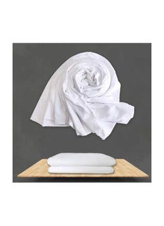 REBENUO Ihram 2-Piece Hajj And Umrah Religious Cloth For Men Ahram Ehram Soft White-1400g  - Image 3