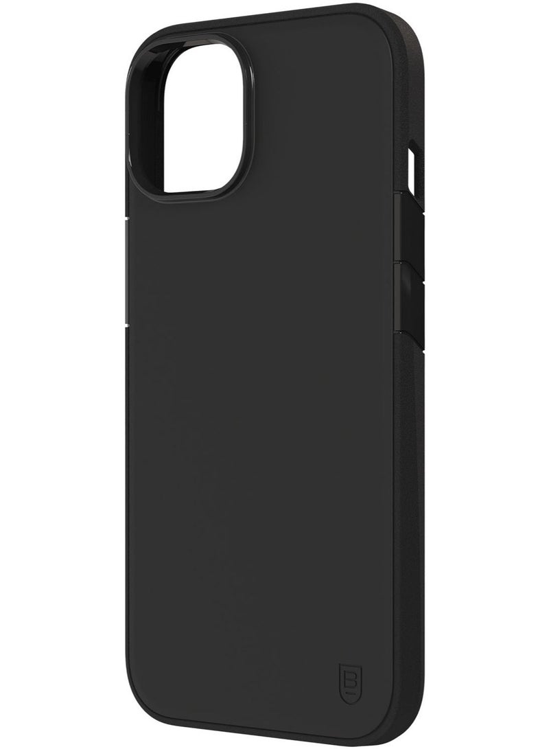 Bodyguardz Solitude for iPhone 14 / iPhone 13 Case Cover with 10 Feet Drop Protection - Black - Image 1