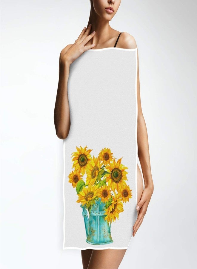 Vdsrup Sunflowers Hand Towels Sunflower Florals Towel Spring Summer Autumn Soft Kitchen Tea Towels Dish Washcloths Thin Guest Face Towel Portable Bath Decorations Housewarming Gifts 16 X 30 in - Image 5