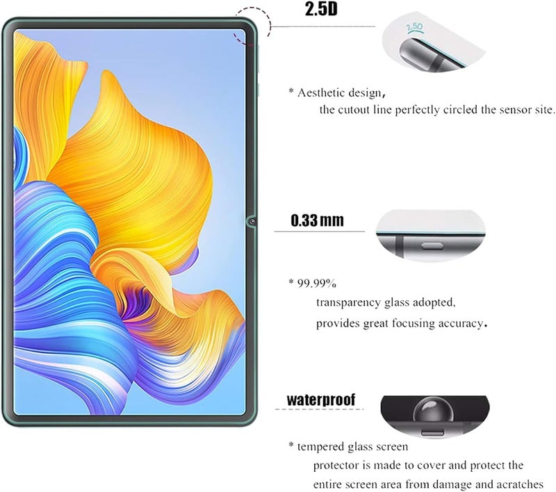 Vertus ® Premium Tempered Glass Screen Protector for Honor Pad 8 30.4 Cm (12") with Anti-Scratch & Smudge Proof Coating - Image 4