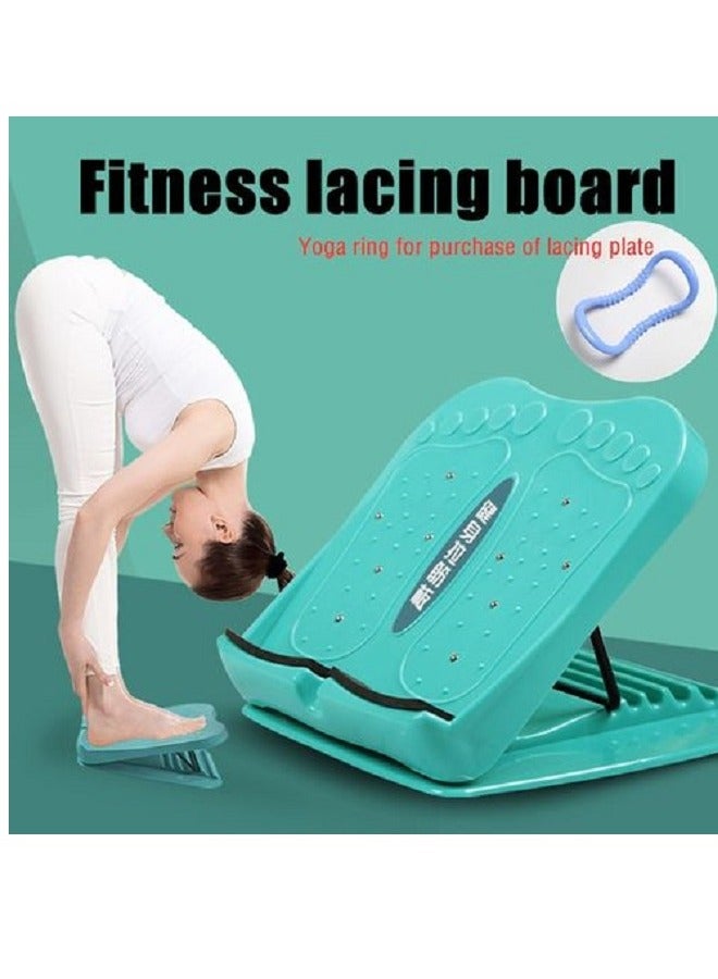 Generic Yoga Stretch Board, Leg Stretcher, Adjustable Anti-Slip - 8 Levels (Pink & Blue)  - Image 1