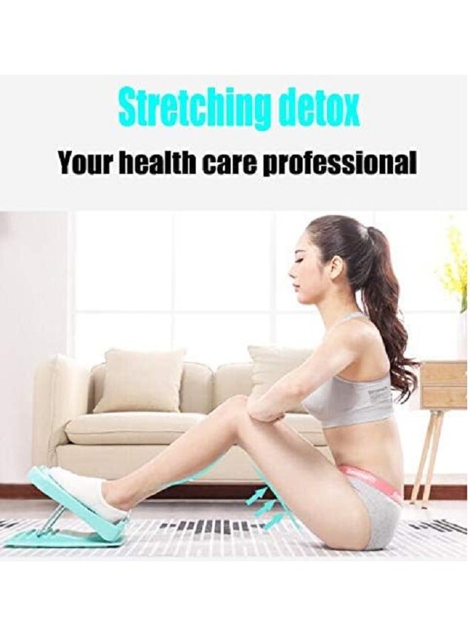 Generic Yoga Stretch Board, Leg Stretcher, Adjustable Anti-Slip - 8 Levels (Pink & Blue)  - Image 5