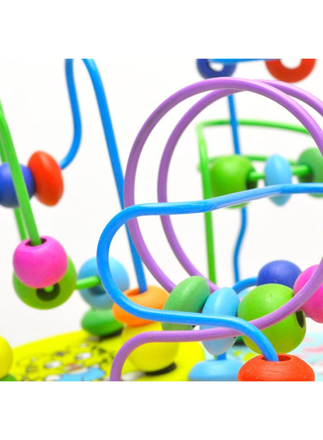 NIBEMINENT Wooden Around Beads Educational Puzzle Toy - Image 3