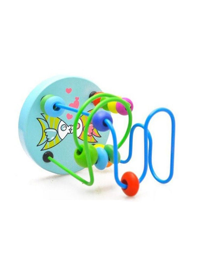 NIBEMINENT Wooden Around Beads Educational Puzzle Toy - Image 2