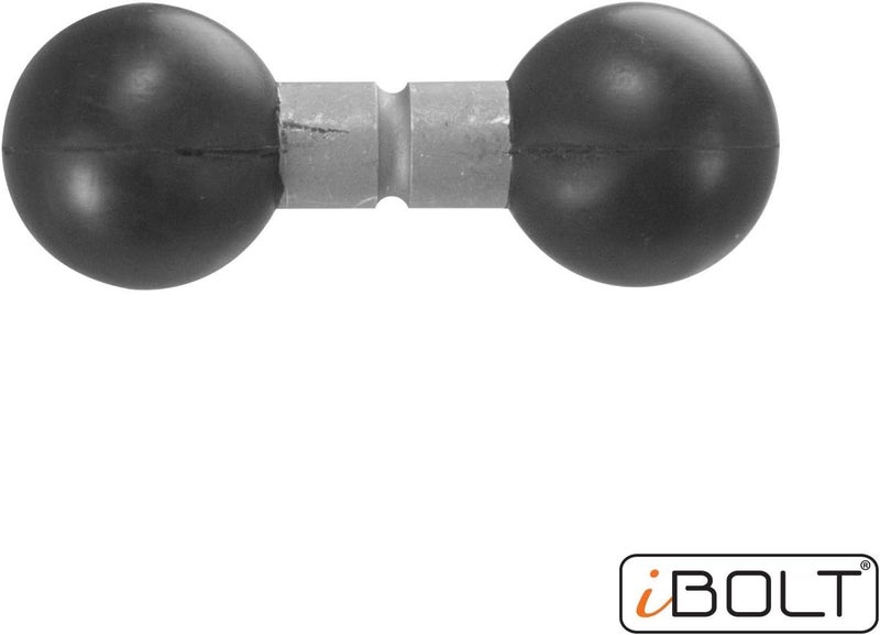 iBOLT 25mm / 1 inch to 25mm / 1 inch Metal Extension Ball Adapter for Industry Standard Dual Ball Socket mounting arms - Image 1