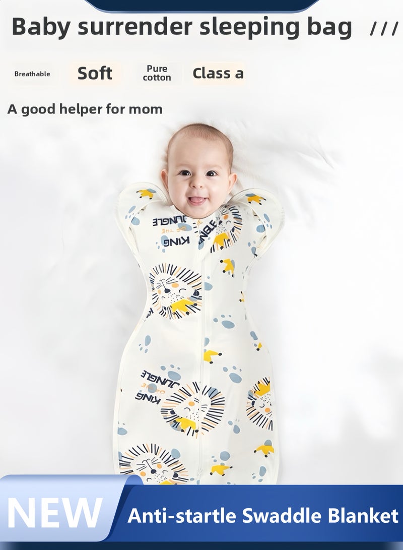 Anti-startle Swaddle Blanket: Pure Cotton Muslin, Essential Newborn Sleep Bag.  - Image 1