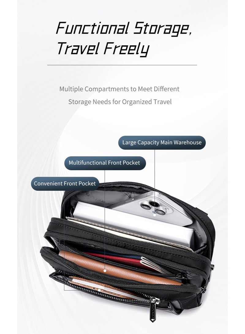 ARCTIC HUNTER XB00826 Arctic Hunter Men's Crossbody Shoulder and Chest Bag, Casual for Hiking and Travel, with Multiple Pockets and Smart Organizer - Image 5