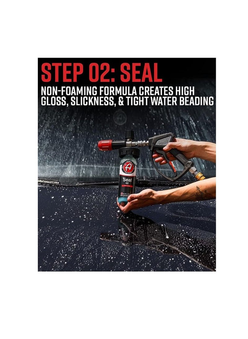 Adam's Polishes - Adam's Foam & Seal Car Wash Combo Kit - 2-Step RTU Car Wash Treatment - Cleanse & Seal High Gloss Finish - Car Wash Soap System Attaches Directly To Your Foam Cannon & Gun. - Image 1