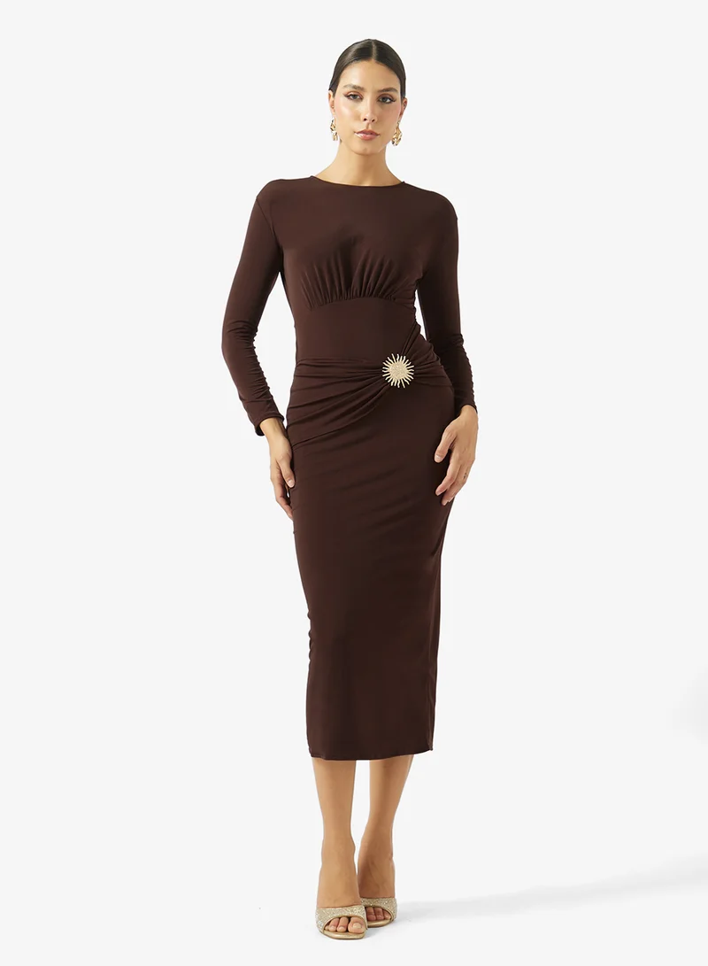 ايلا Shift Dress With Statement Buckle