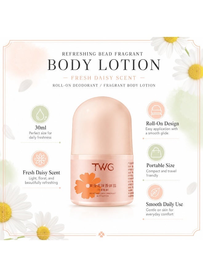 TWG Early Summer Daisy Roll-On Body Fragrance 30ml Fresh Floral Fruity Scent - Image 4