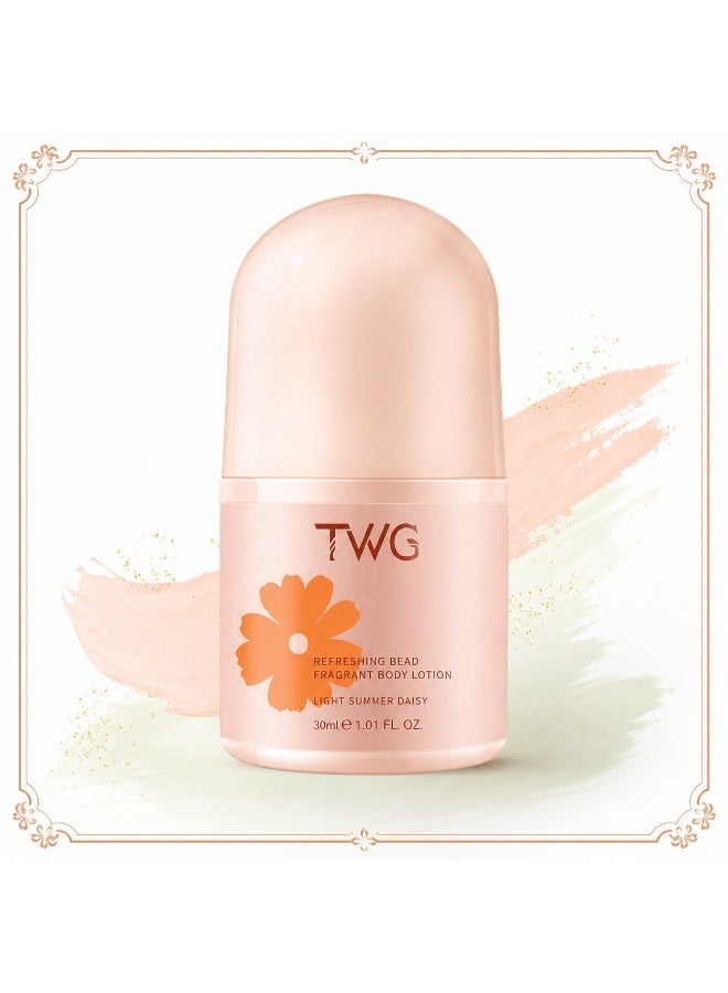 TWG Early Summer Daisy Roll-On Body Fragrance 30ml Fresh Floral Fruity Scent - Image 1