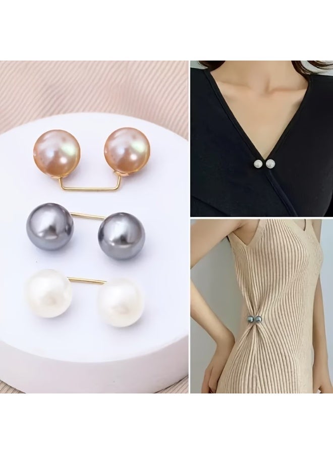 Home Clearance Sale 3pcs Brooches | Dress Skirt Waist Tightening Brooch Pin Pants Anti-Exhaust Button Brooch Accessories - Image 1