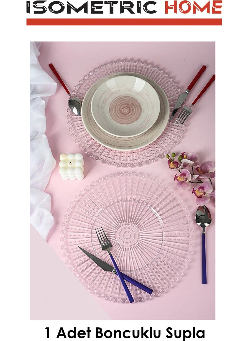 Octopus Bazaar - Beaded Dishes Serving Presentation Plastic | 1 Piece - Image 1
