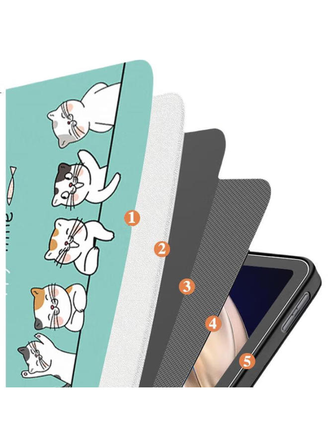 Sehan Shihan, Suitable For Vivo Pad3pro Case, 13-inch Tablet Protective Cover, Full Protection, Shockproof, Multi-angle Support, Non-slip, Cartoon Light Thin Smart Sleep Soft S - Image 1